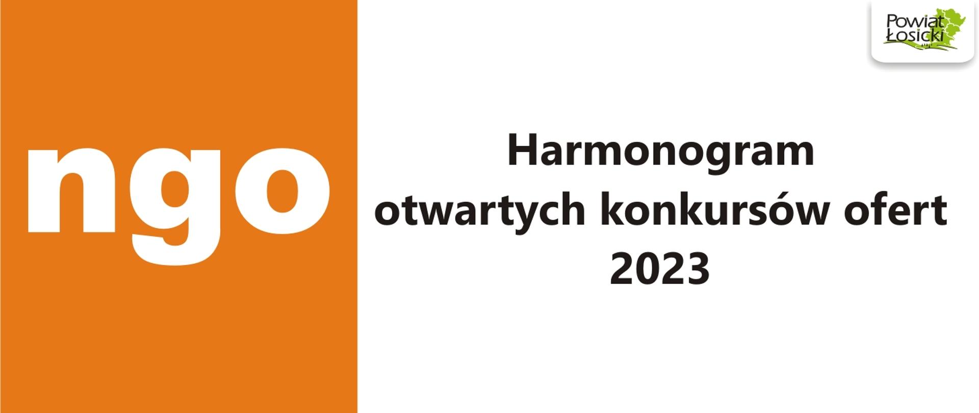 Harmonogram otwartych konkursów ofert 2023
