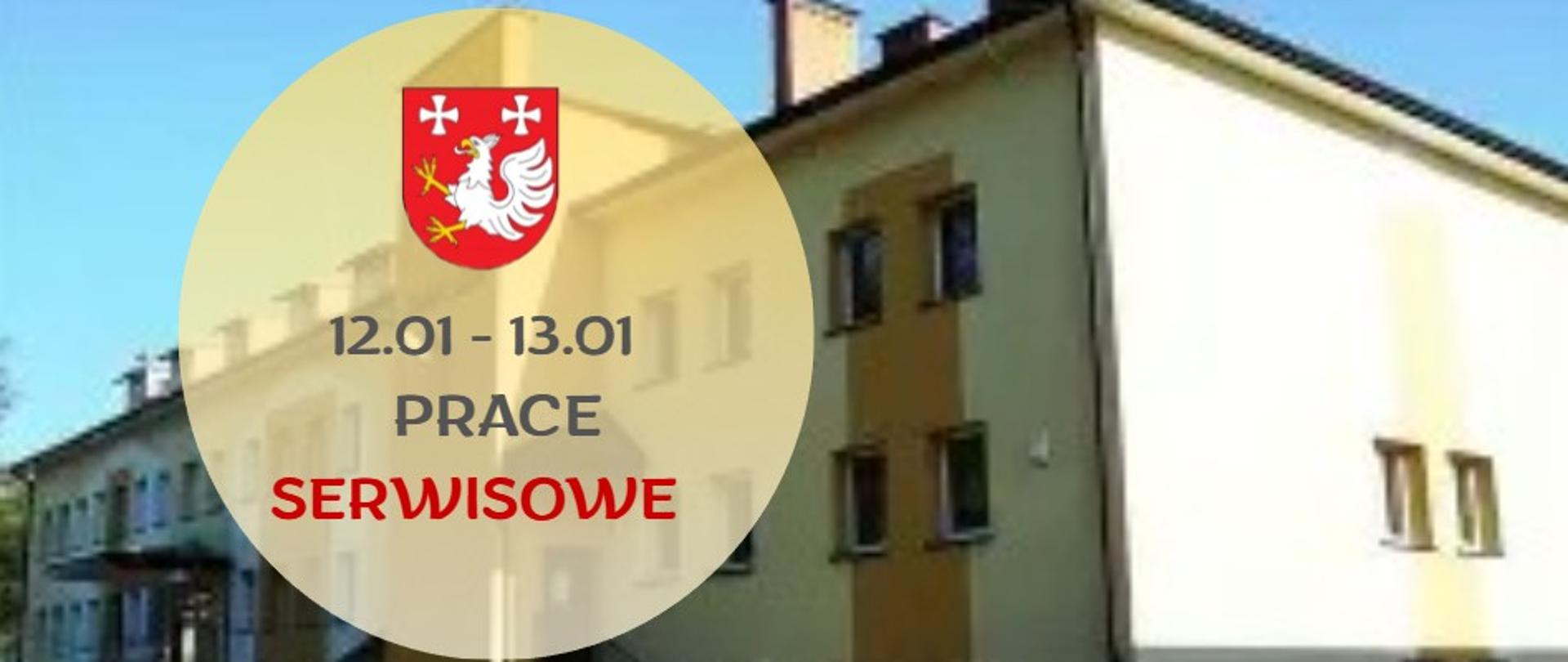Prace serwisowe 12 - 13 stycznia