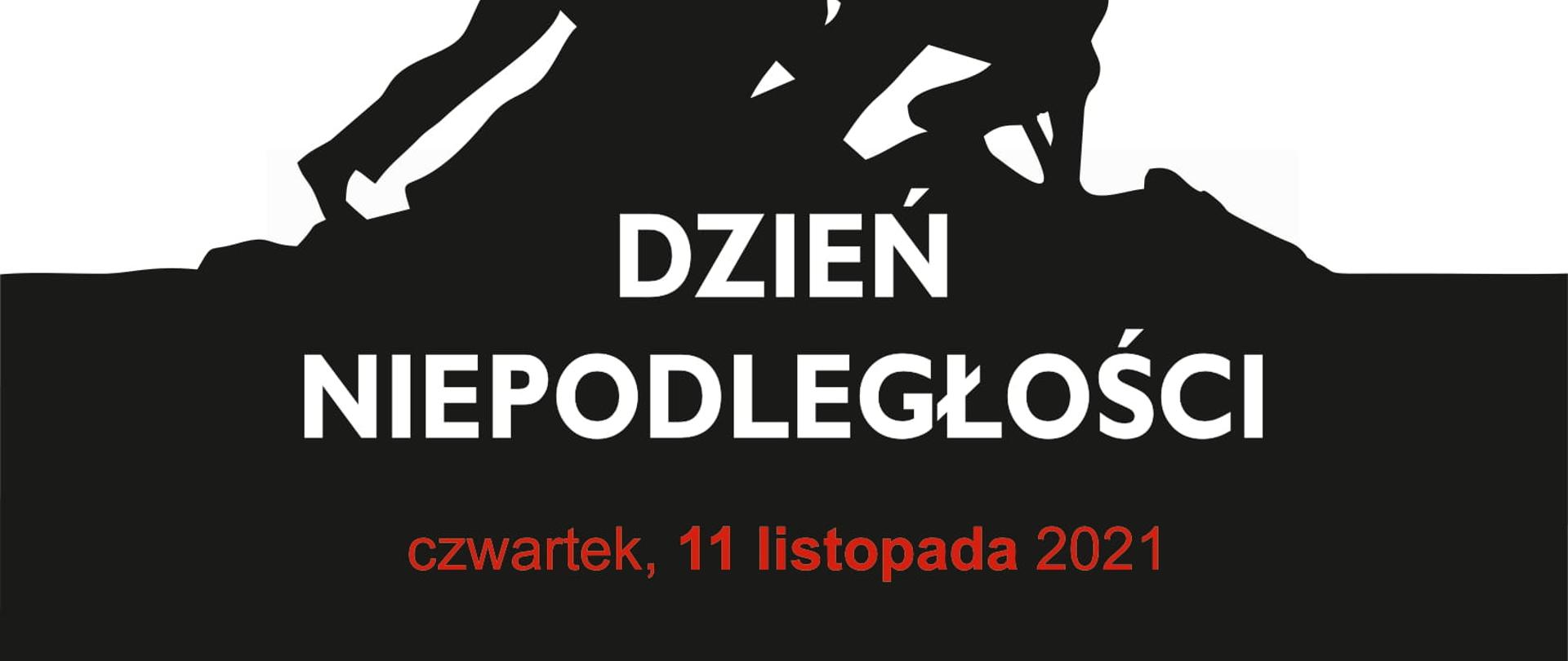 Dzień Niepodległości - plakat z zaproszeniem do udziału w uroczystości pod pomnikiem 11 listopada 
