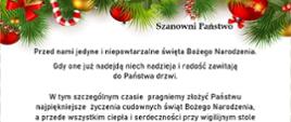 Życzenia bożonarodzeniowe