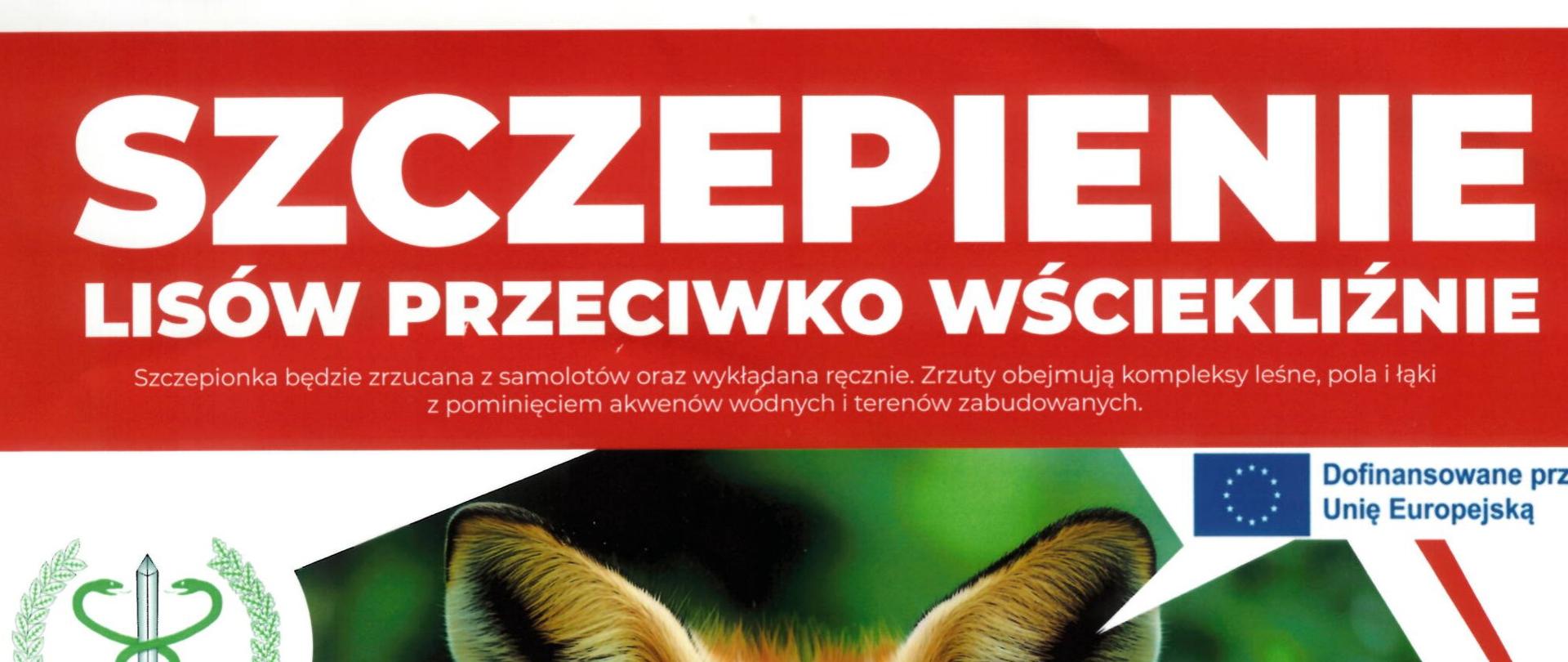 informacja o szczepieniu lisów 22-27 października 2026 r.