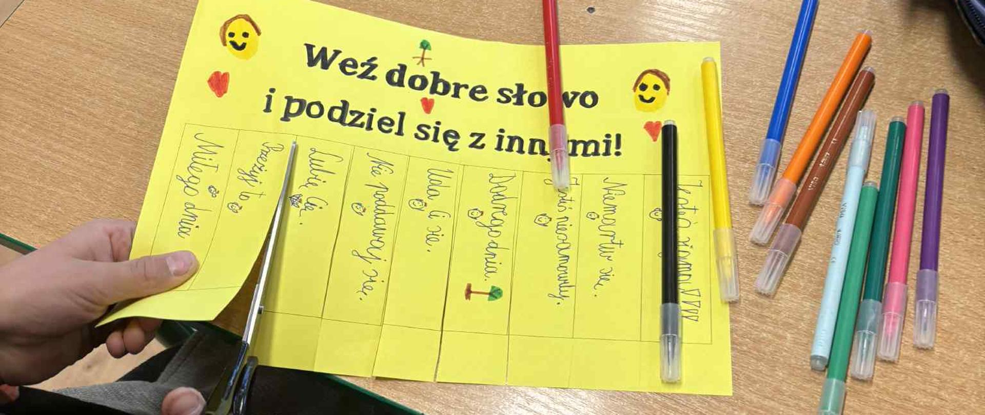 Rozcinanie pasków. 