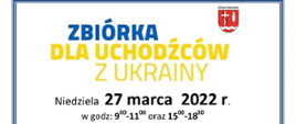 Zbiórka dla uchodźców z Ukrainy