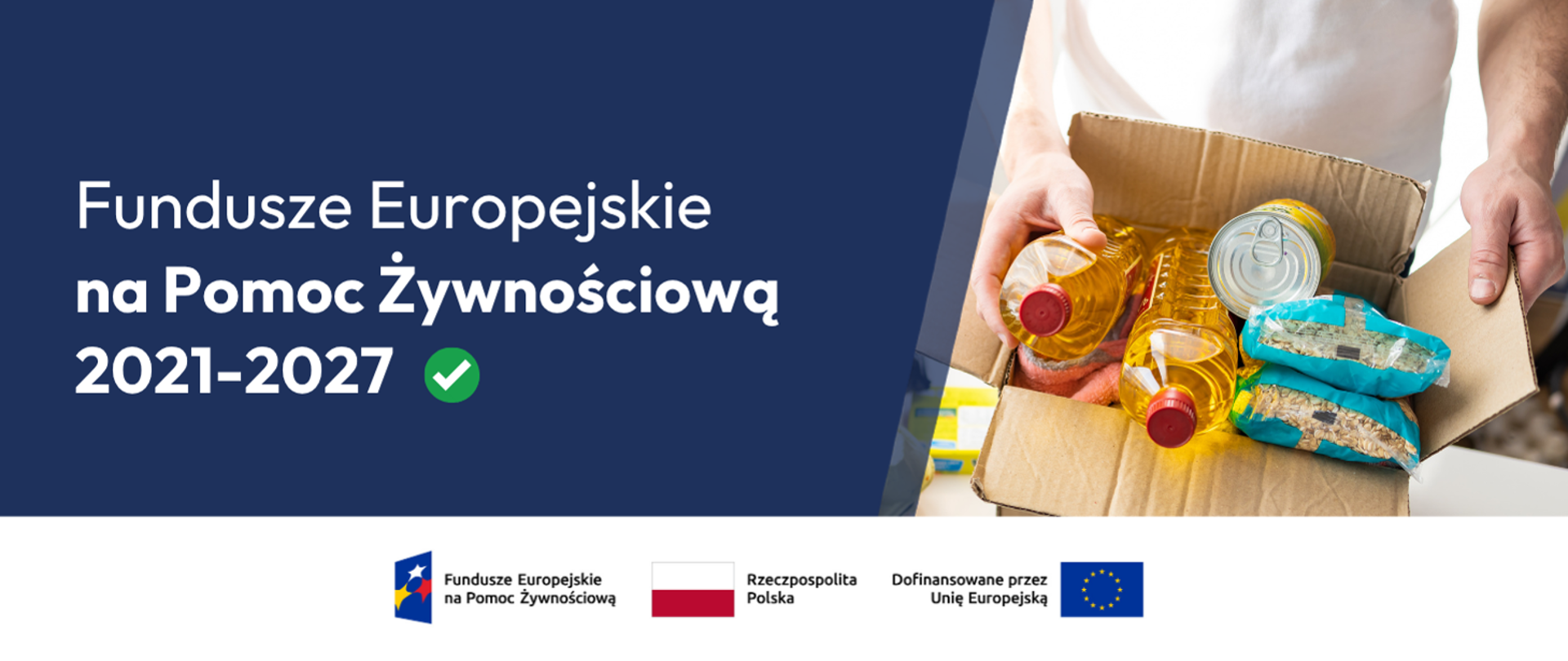 Plakat pomoc żywnościowa - 2021-2027