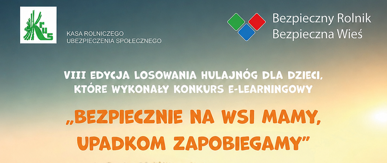 VIII edycja losowania hulajnóg dla dzieci z KRUS