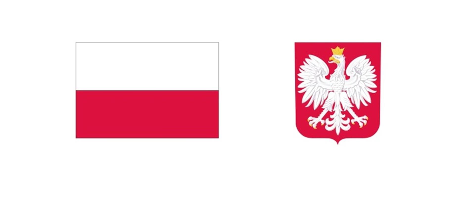 Flaga i herb Polski