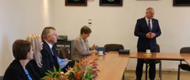 Starosta zabrał głos podczas przemówienia