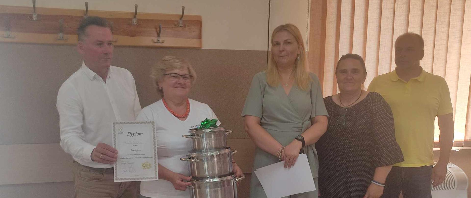 Nagroda za zajęcie I miejsca dla Pani Marii Gazda z Unina