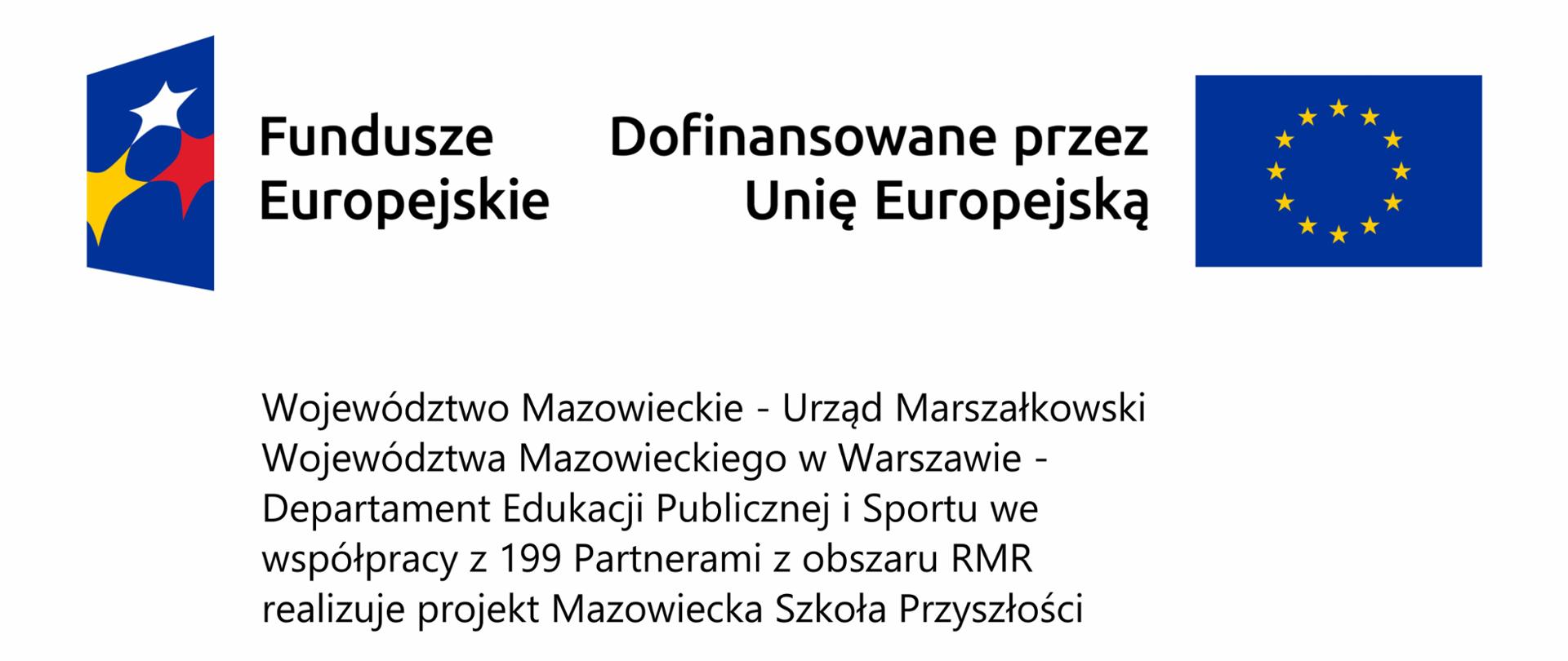 Plakat promujący projekt Mazowiecka Szkoła Przyszłości