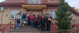 Uczniowie klasy VII i VIII w Placówce Straży Granicznej