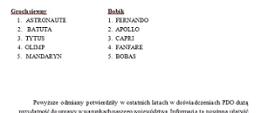 Lista odmian do uprawy 2/2