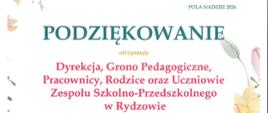 Podziękowanie