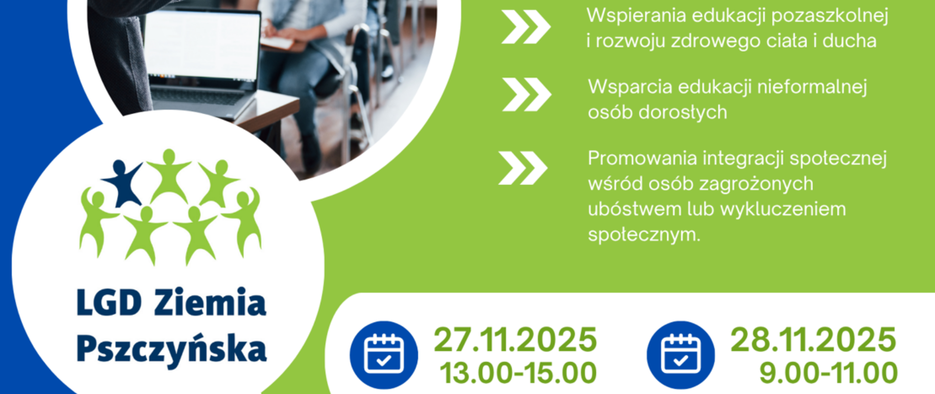 Zaproszenie na szkolenie – EFS+ - baner informacyjny