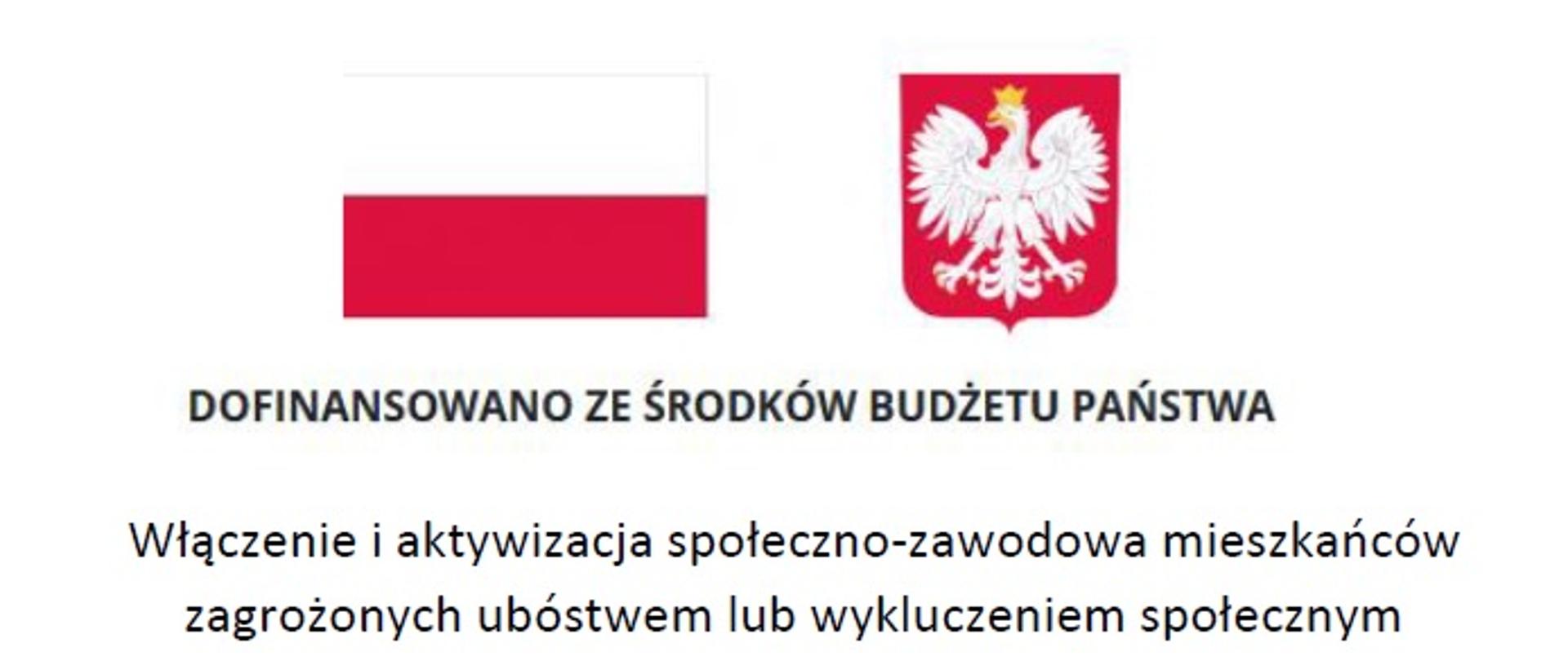 baner flaga godło polski na banerze widoczny napis dofinansowano ze środków budżetu państwa