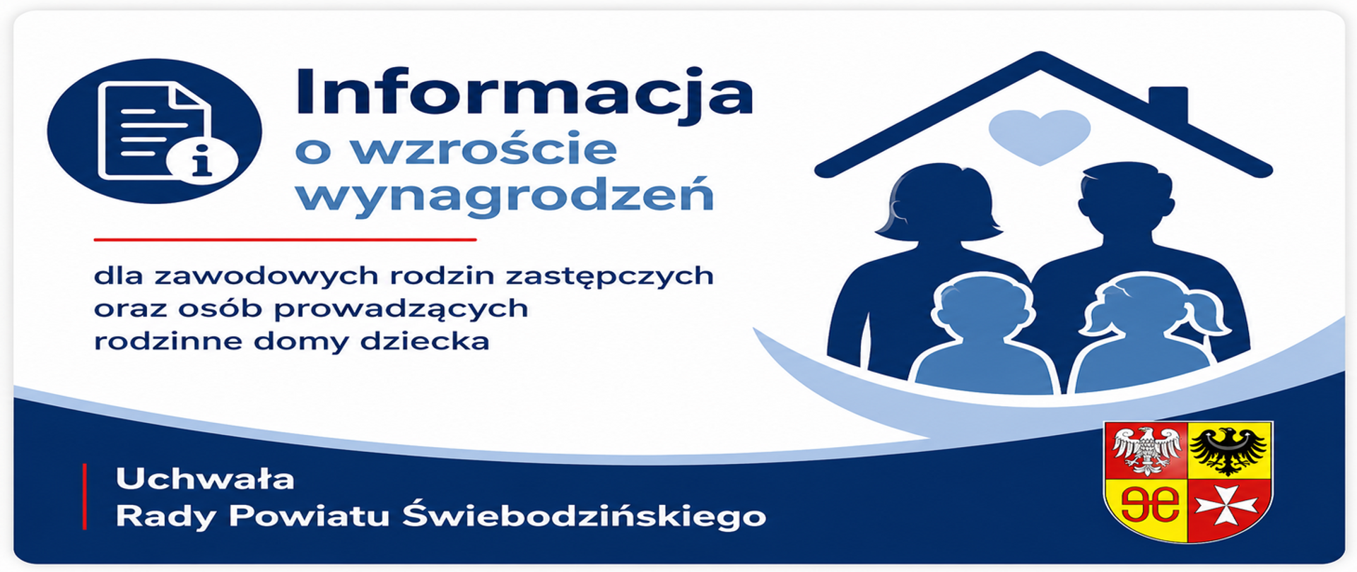 Informacja o wzroście wynagrodzeń dla zawodowych rodzin zastępczych oraz osób prowadzących rodzinne domy dziecka