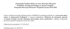 Utworzenie placu zabaw w miejscowości Podłopień