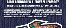 Podziękowanie za udział w biciu rekordu w pierwszej pomocy.