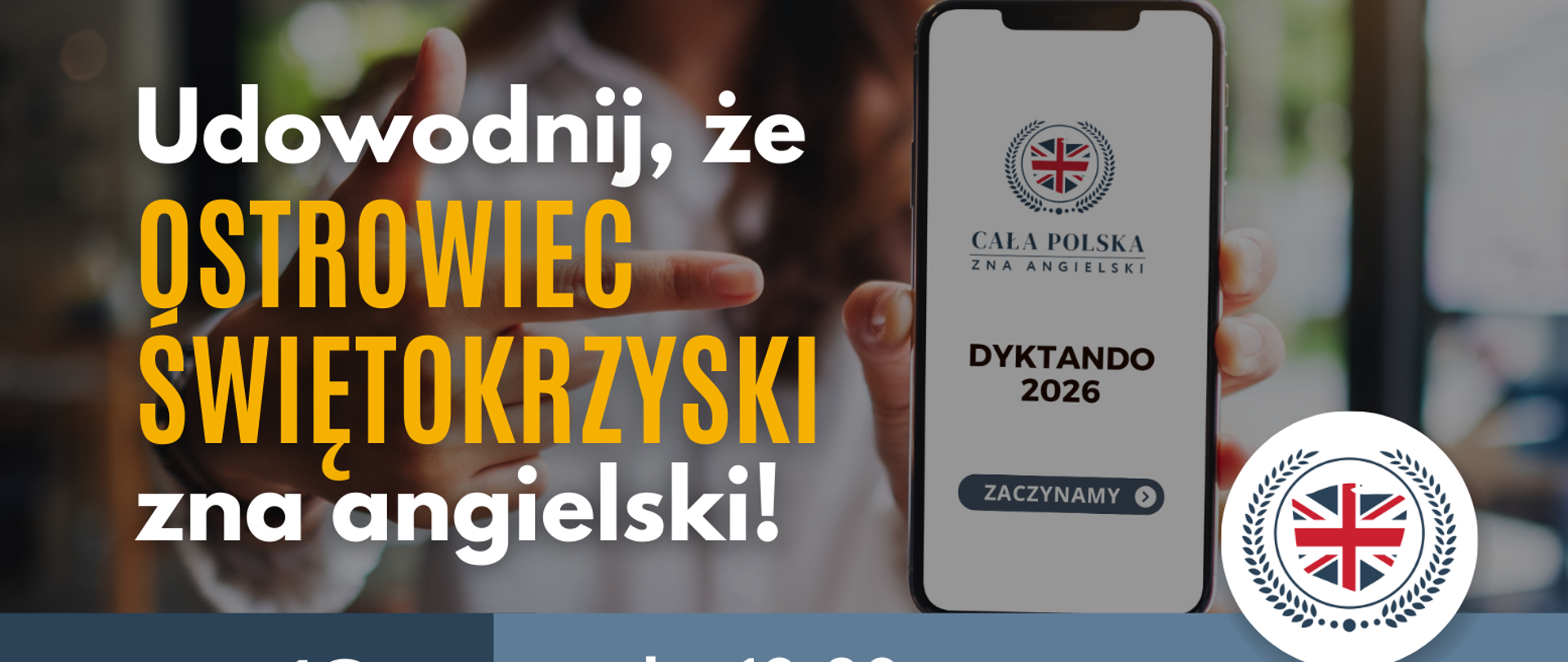 Zaproszenie na Ogólnopolskie Dyktando z języka angielskiego