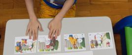Dzieci w trakcie zajęć terapeutycznych z pedagogiem specjalnym 