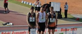 Zawodnicy na podium