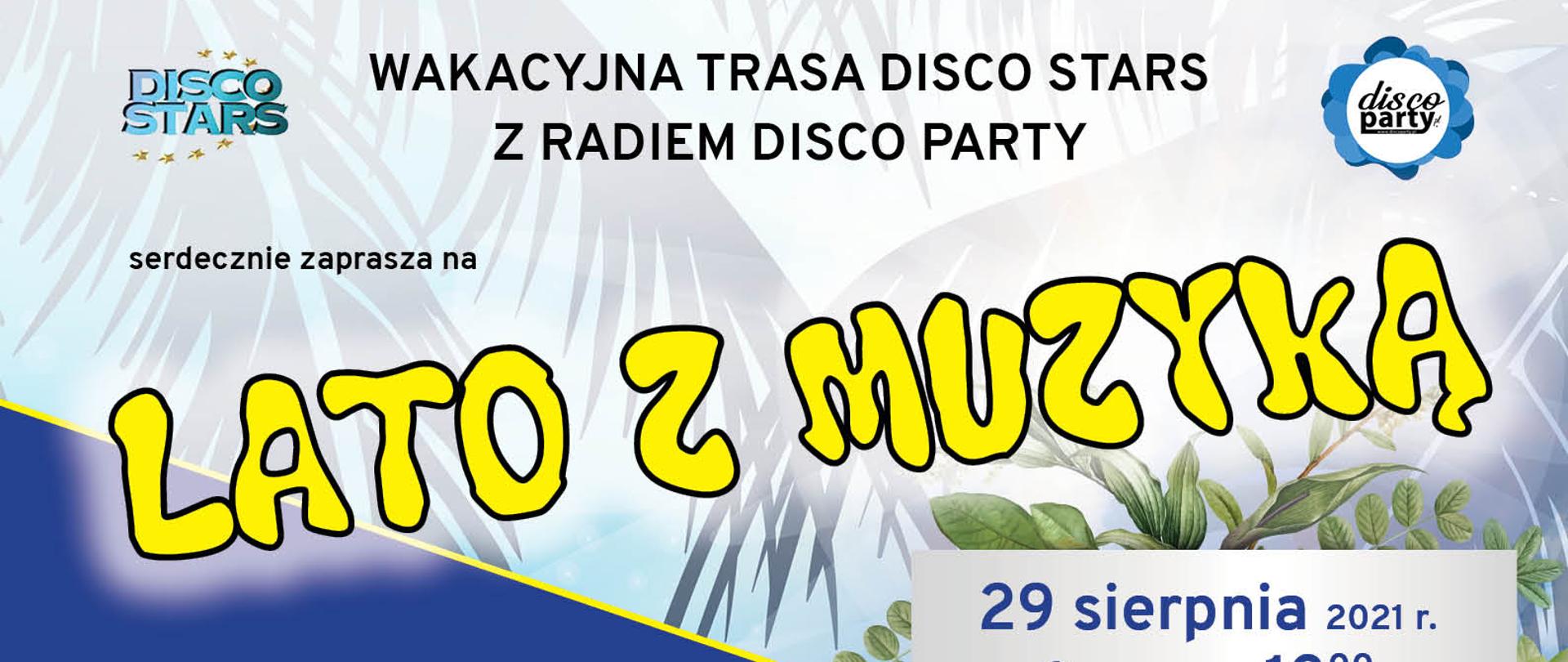 Plakat lato z muzyką