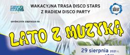 Plakat lato z muzyką 