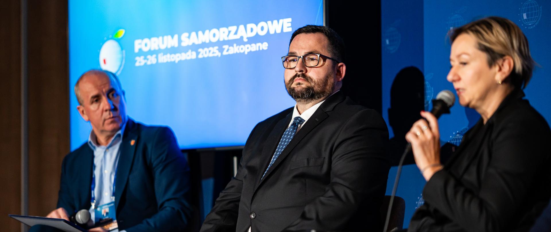 Mirosław Waląg - Starosta Powiatu Gorlickiego podczas panelu „Samorząd wobec wyzwań turystyki – strategie na jutro”