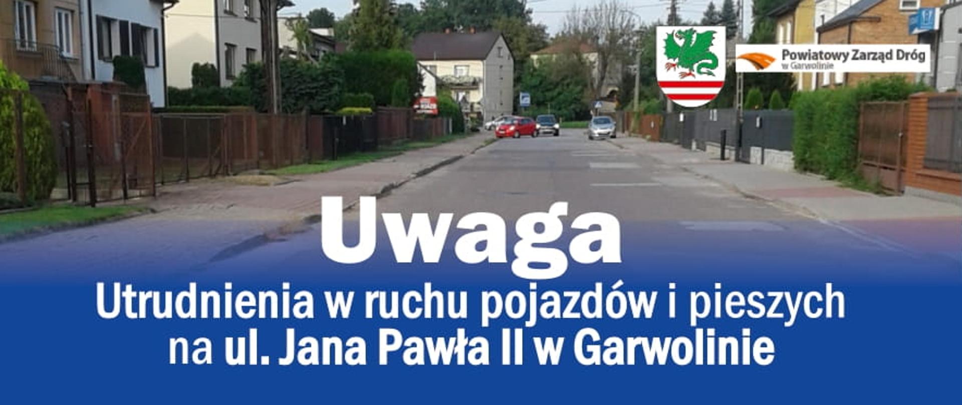 Utrudnienia w ruchu - Informacja