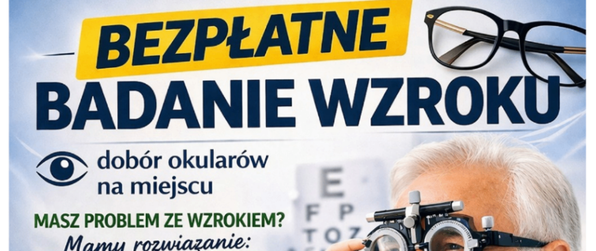 plakat informacyjny dot. badań wzroku