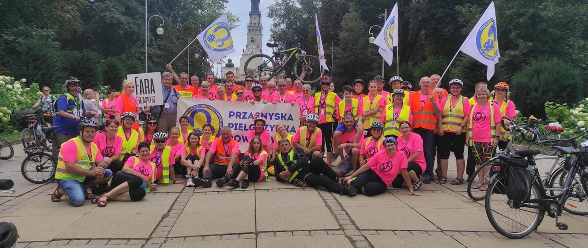 VI Przasnyska Pielgrzymka Rowerowa w sobotę 20 sierpnia dotarła na Jasną Górę