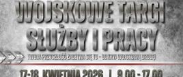 Na szarym tle umieszczono nazwę wydarzenia, grafikę obszaru Polski i postacie żołnierzy.
