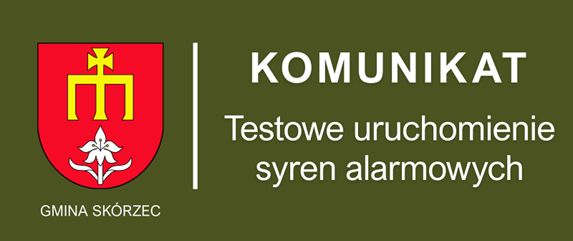 Komunikat - syreny alarmowe