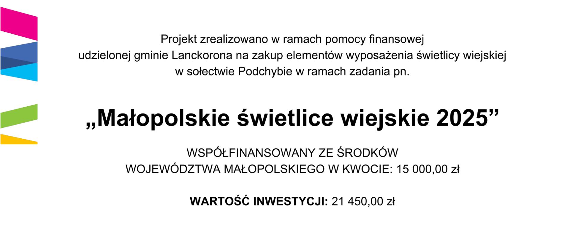 „Małopolskie świetlice wiejskie 2025”