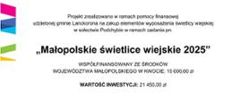 „Małopolskie świetlice wiejskie 2025”