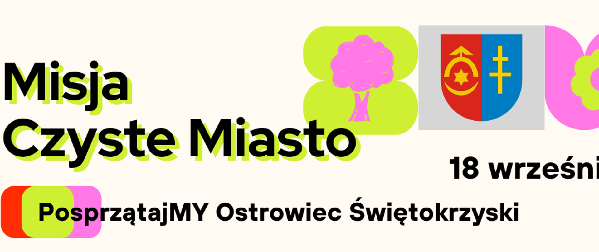 Baner Misja czyste Miasto

