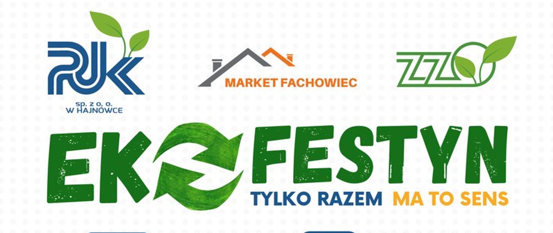 Plakat promujący Ekofestyn zawierający informacje organizacyjne