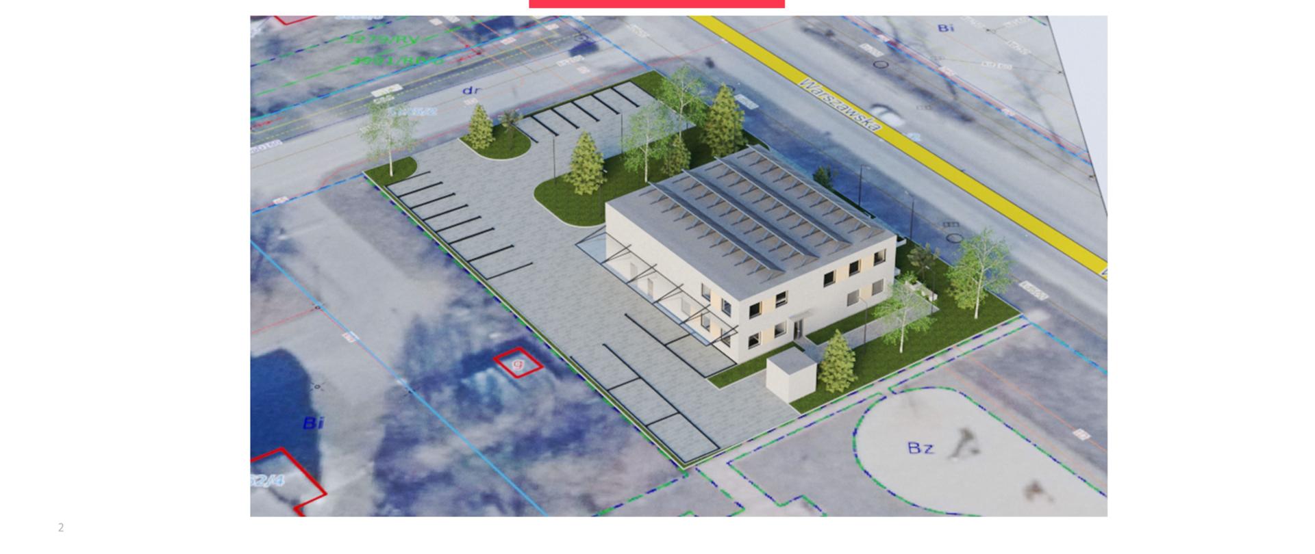 Wizualizacja Terenowego Oddziału w Garwolinie Regionalnego Centrum Krwiodawstwa i Krwiolecznictwa na terenie Powiatu Garwolińskiego 