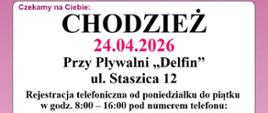 plakat informacyjny o bezpłatnych badaniach mammograficznych w Chodzieży 24.04.2026 r. 
