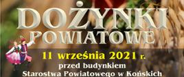 Plakat "Dożynki Powiatowe 2021"