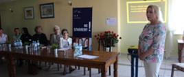 Przy głosie Dyrektor Poradni Psychologiczno - Pedagogicznej Lucyna Wojciuk