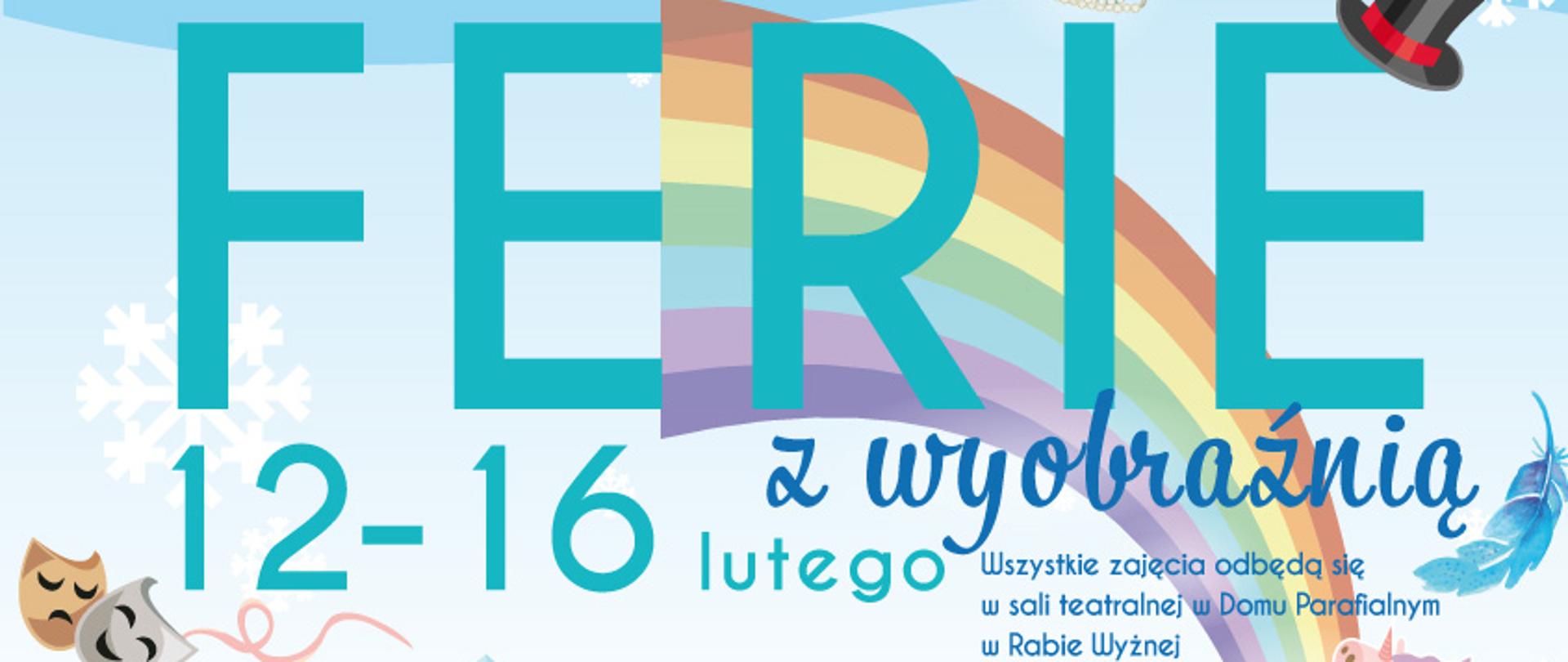 Plakat ferie z wyobrażnią