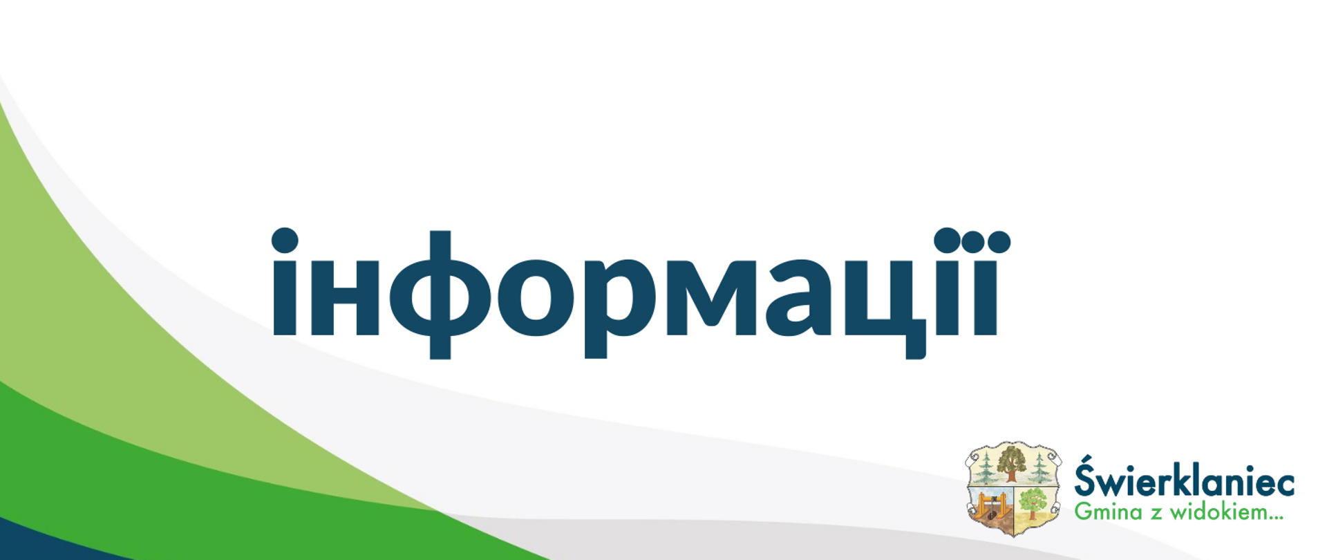 Informacja w języku ukraińskim