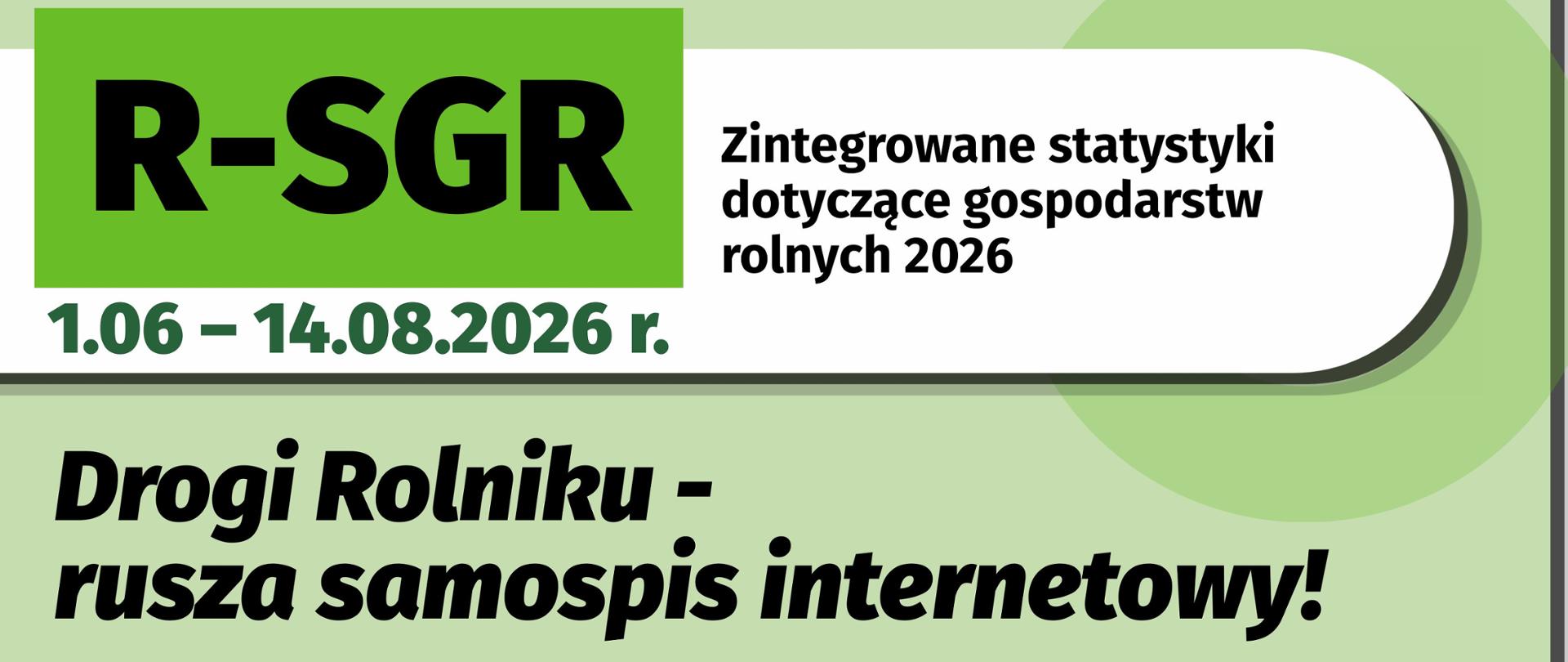 Plakat promujący Badanie ankietowe R-SGR realizowane przez GUS