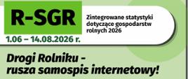 Plakat promujący Badanie ankietowe R-SGR realizowane przez GUS