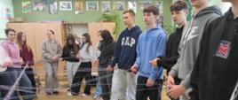 Warsztaty profilaktyczne w klasie VII b w ramach projektu „Klub Trzcianka”. 