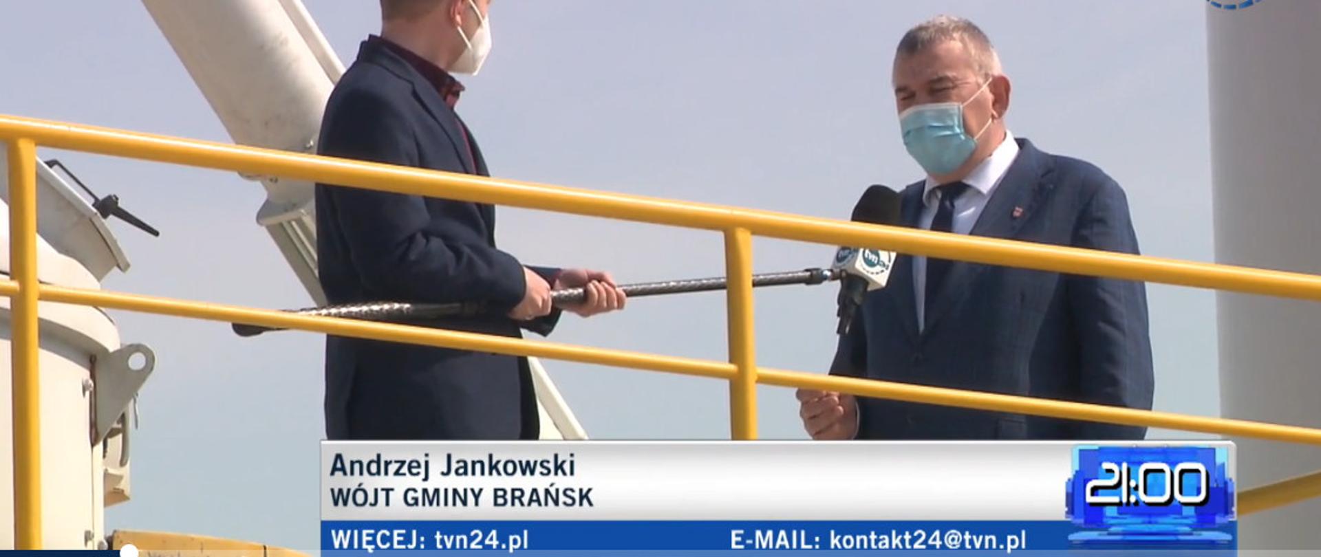 Wójt Gminy Brańsk Andrzej Jankowski w reportażu TVN24