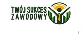 z lewej strony zielony napis twój sukces zawodowy z prawej strony grafika człowieka z rękami uniesionymi ku górze 
