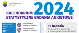Kalendarium statystycznych badań ankietowych w 2024 r.