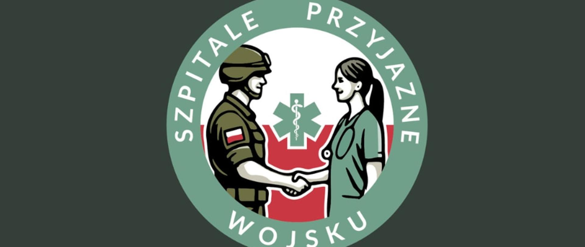 Logo programu "Szpitale przyjazne wojsku"