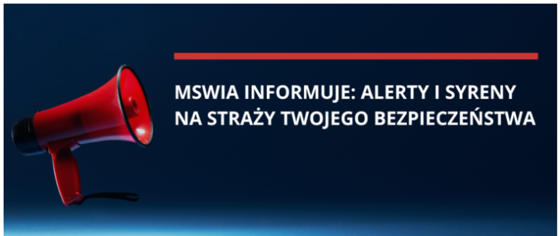 Aktualność o alertach i syrenach ostrzegawczych